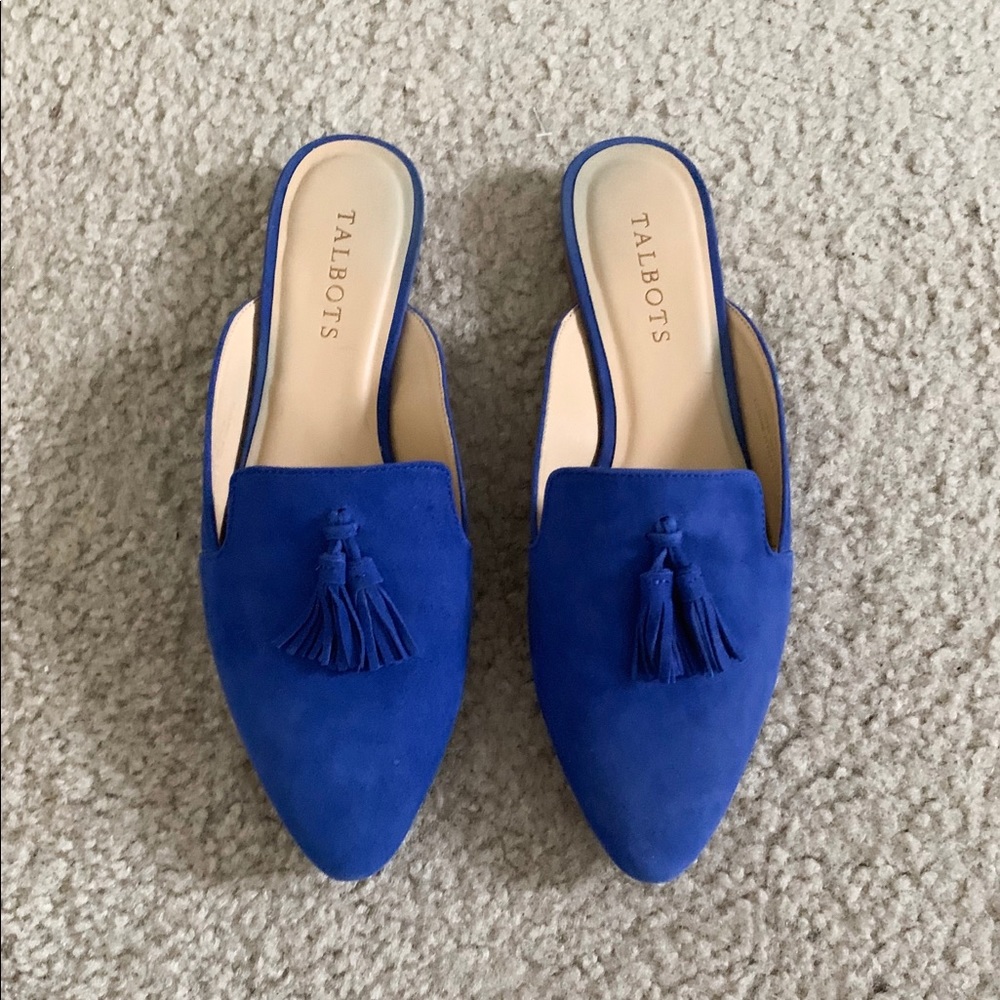 Edison Suede Tasseled Mules